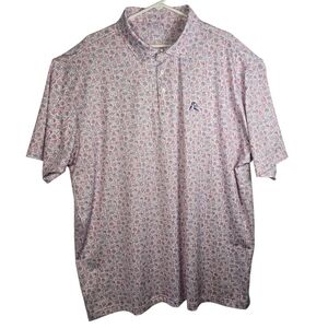 NWOT RHOback Mens Polo Shirt USA Patriotic President Print Golf Casual XXXL